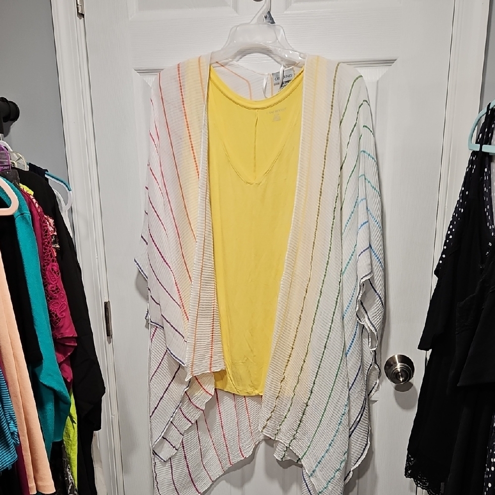 Catherines Kimono And Lane Bryant Tank